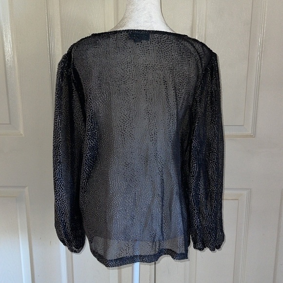 ModCloth New Sheer’s Eve Top In Gray - Picture 5 of 7
